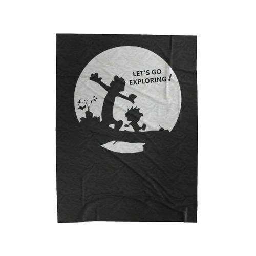 Calvin And Hobbes Let's Go Exploring Velveteen Blanket