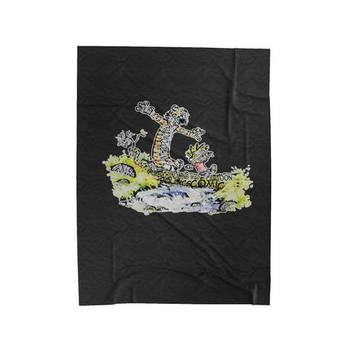 Calvin And Hobbes Log Bridge Parodies Theme History Personality Velveteen Blanket