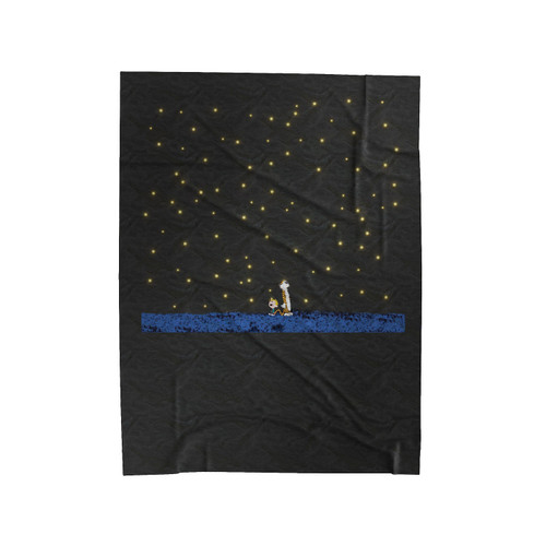 Calvin And Hobbes Stargazing Velveteen Blanket