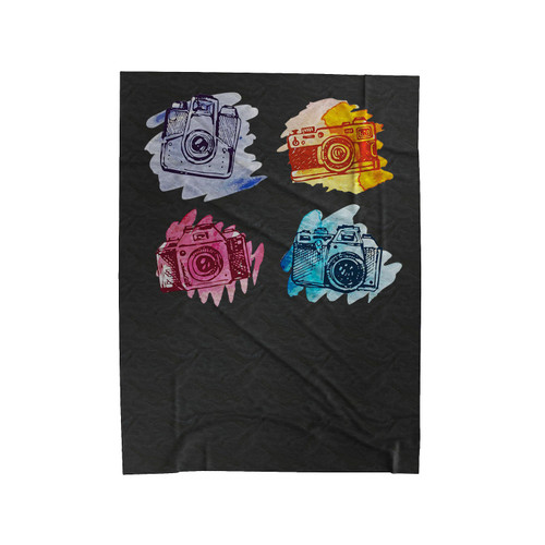 Cameras Velveteen Blanket