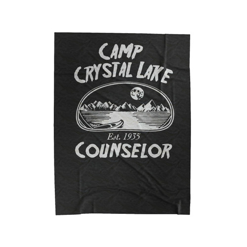 Camp Crystal Lake Counselor Est 1935 Velveteen Blanket