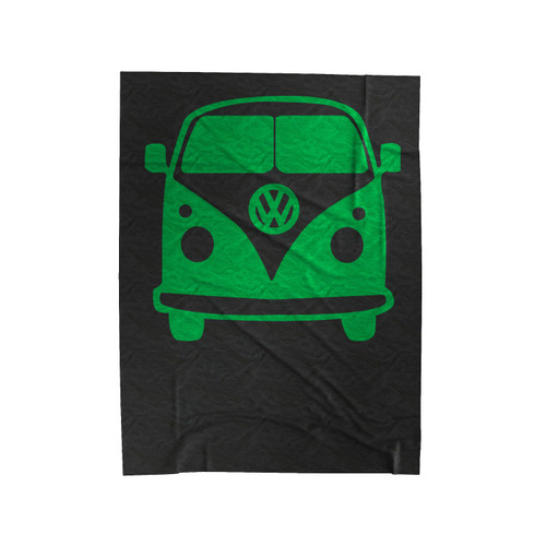 Camper Van Logo Velveteen Blanket