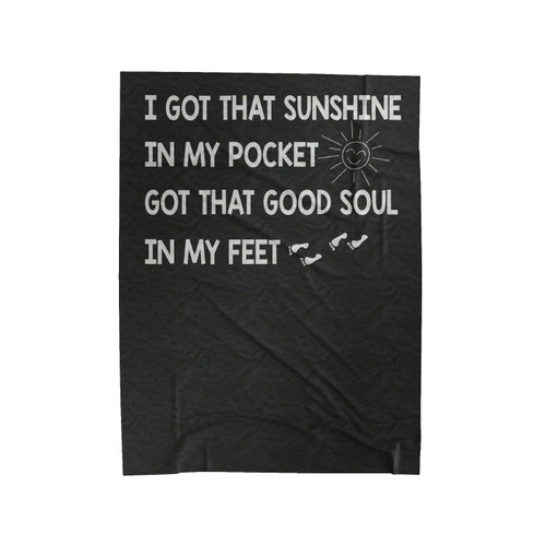 Can't Stop The Feeling Sunshine In My Pocket Justin Timberlake Velveteen Blanket