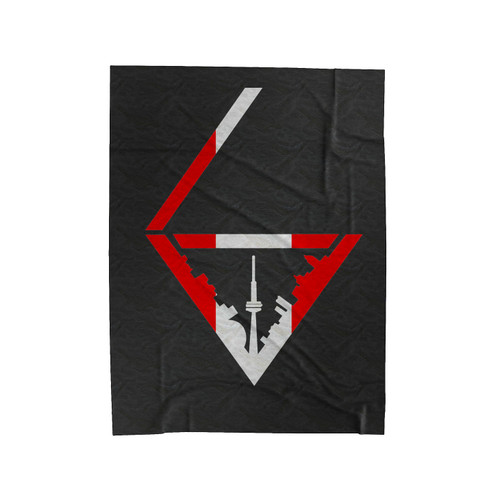 Canadian Flag Toronto Six 6 6Ix Velveteen Blanket