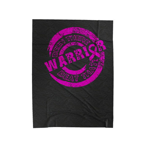 Cancer Warrior Breast Cancer Warrior Beat Velveteen Blanket