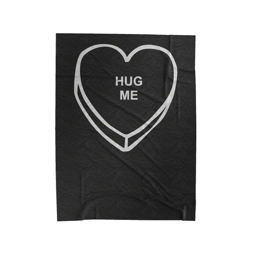 Candy Heart Hug Me Velveteen Blanket