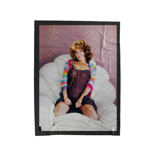 Candy Loving Sit On The Sofa Velveteen Blanket