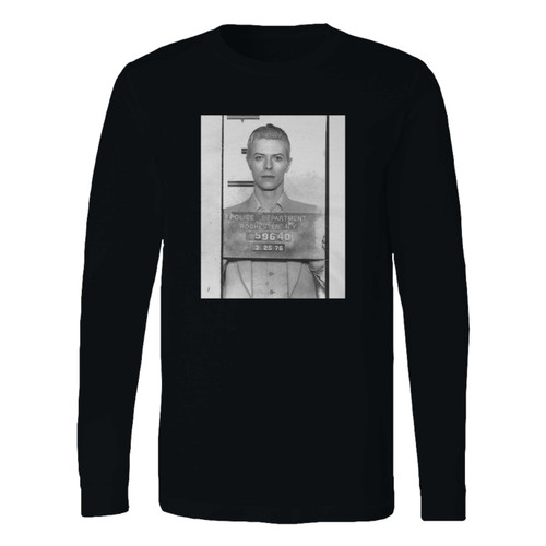 This classic fit david bowie mugshot long sleeve shirt is casually elegant and very comfortable. With fine quality print to make one stand out, it's a perfect fit for every occasion.