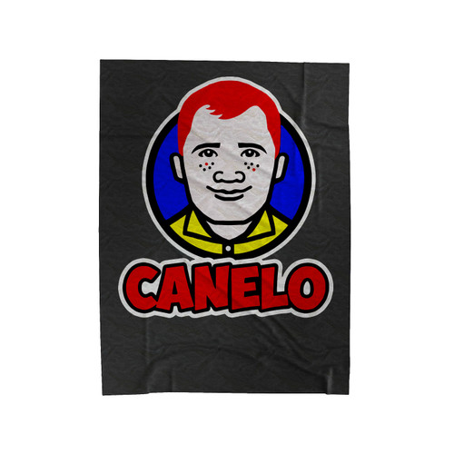 Canelo Pop Art Mexican Boxer Velveteen Blanket
