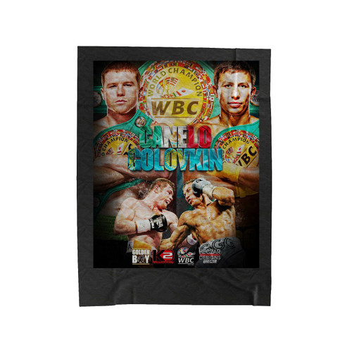 Canelo Vs Golovkin Velveteen Blanket