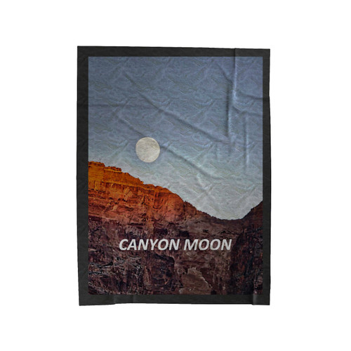 Canyon Moon Our Memories Tonight Velveteen Blanket