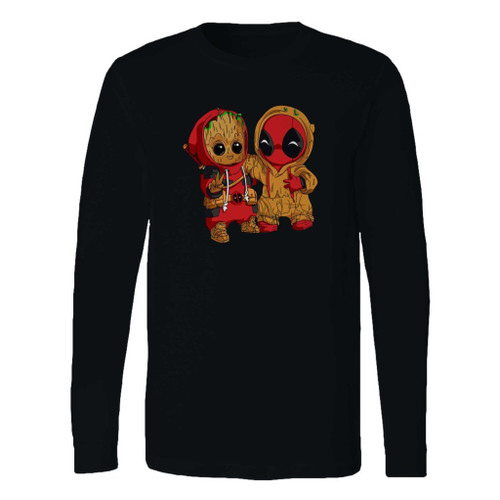 This classic fit deadpool and groot long sleeve shirt is casually elegant and very comfortable. With fine quality print to make one stand out, it's a perfect fit for every occasion.