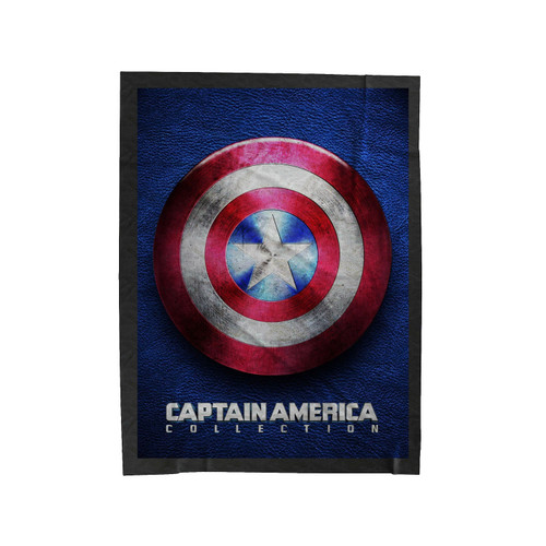 Captain America Distressed Shield Velveteen Blanket