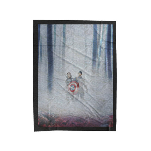 Captain America Frozen Parody Velveteen Blanket