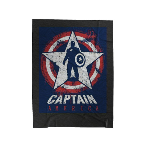 Captain America Guardian Of Freedom Velveteen Blanket