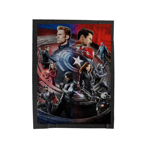 Captain America Movie Velveteen Blanket