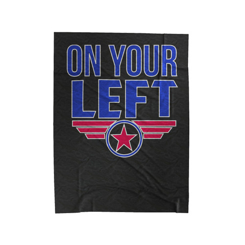 Captain America On Your Left Velveteen Blanket