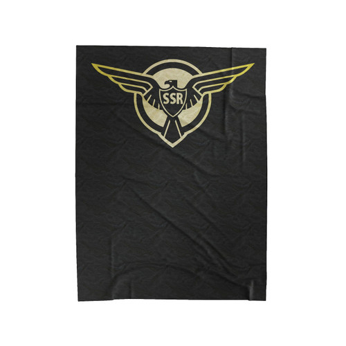Captain America Steve Rogers Ssr Logo 1 Velveteen Blanket