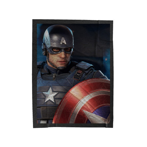 Captain America Superhero Velveteen Blanket