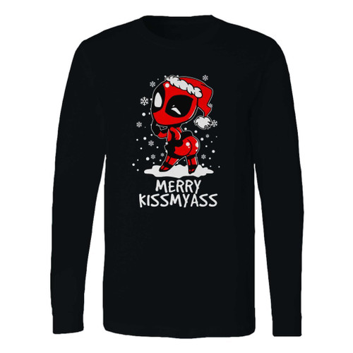 This classic fit deadpool merry kissmyass long sleeve shirt is casually elegant and very comfortable. With fine quality print to make one stand out, it's a perfect fit for every occasion.
