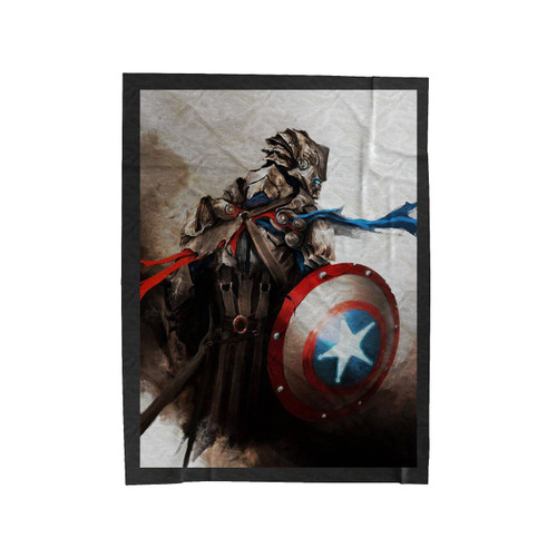Captain America Superhero 1 Velveteen Blanket