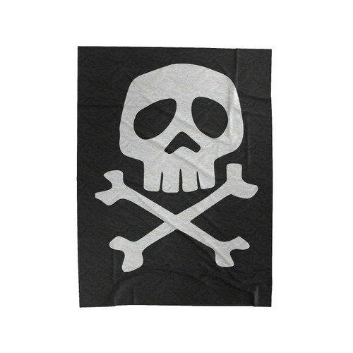 Captain Harlock Skull And Crossbones Velveteen Blanket
