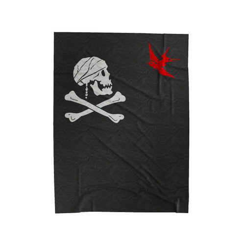 Captain Jack Sparrow's Flag Velveteen Blanket