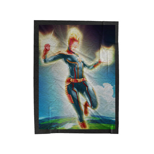 Captain Marvel 4 Velveteen Blanket
