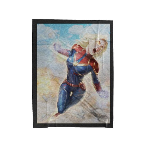 Captain Marvel 7 Velveteen Blanket