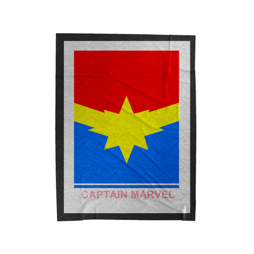 Captain Marvel 9 Velveteen Blanket