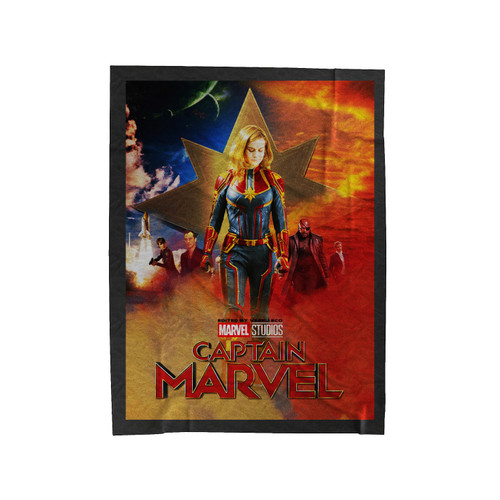 Captain Marvel Movie 2 Velveteen Blanket