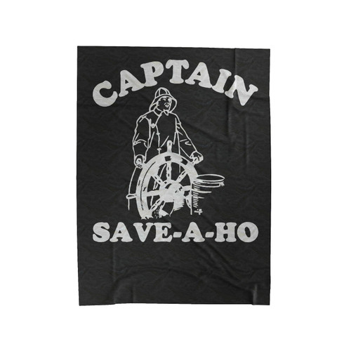 Captain Save A Ho Velveteen Blanket