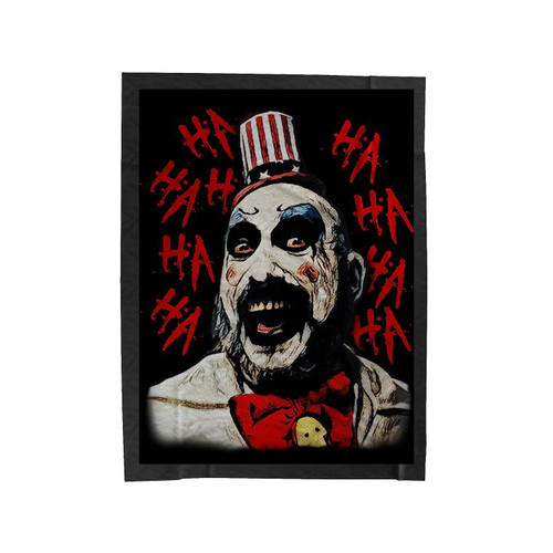 Captain Spaulding Laugh Velveteen Blanket