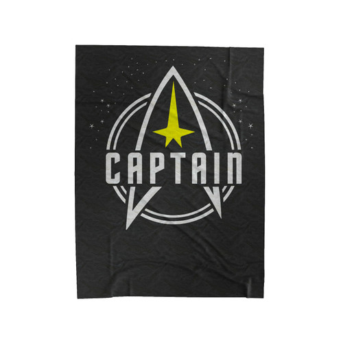Captain Star Trek Velveteen Blanket