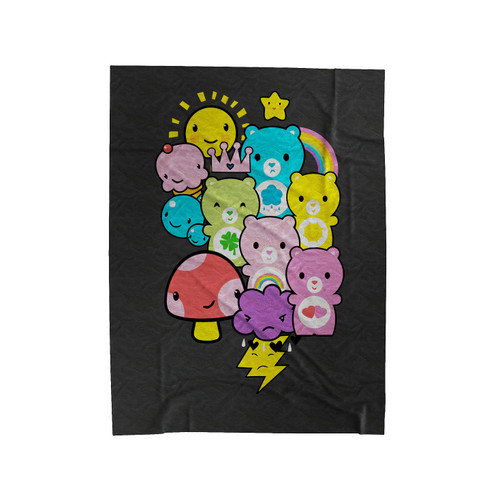 Care Bears Gummi Bears Velveteen Blanket