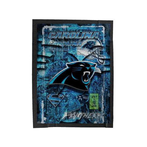 Carolina Panthers Football Velveteen Blanket