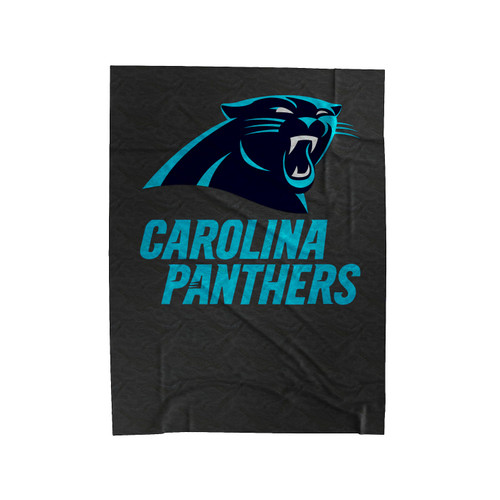 Carolina Panthers Football Logo Velveteen Blanket