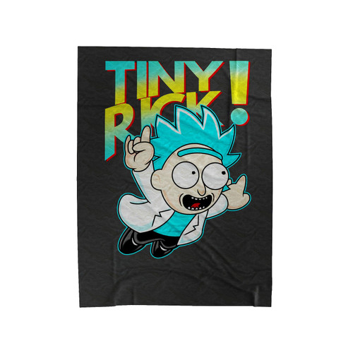 Cartoon Rick And Morty Funny Velveteen Blanket