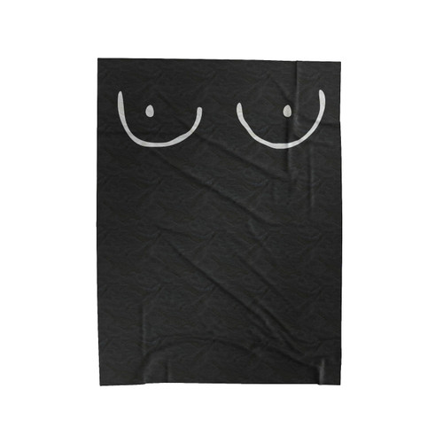 Cartoon Titties Hand Draw Boobies Velveteen Blanket