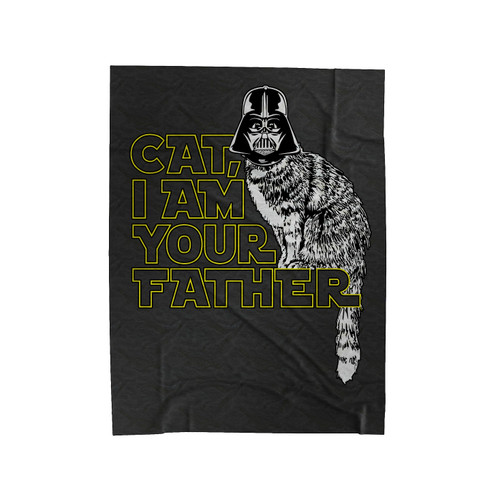 Cat Am Your Father Starwars Velveteen Blanket