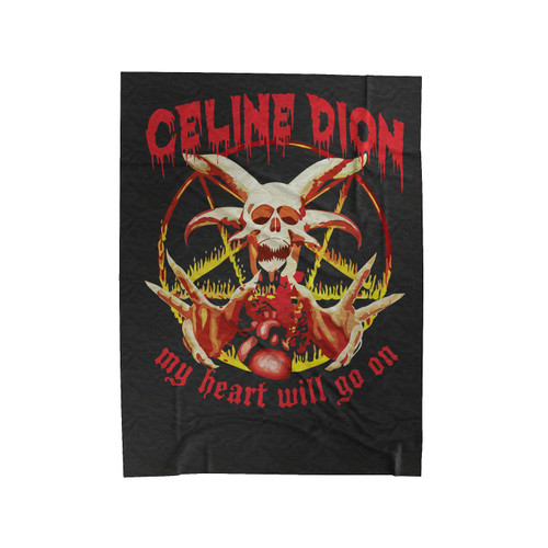 Celine Dion Punk Rock My Heart Will Go On Velveteen Blanket