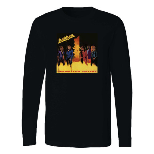 This classic fit dokken under lock and key metal long sleeve shirt is casually elegant and very comfortable. With fine quality print to make one stand out, it's a perfect fit for every occasion.
