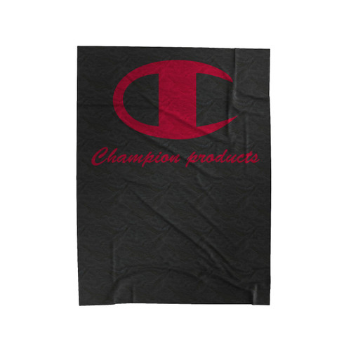 Champion Procucts Logo Velveteen Blanket