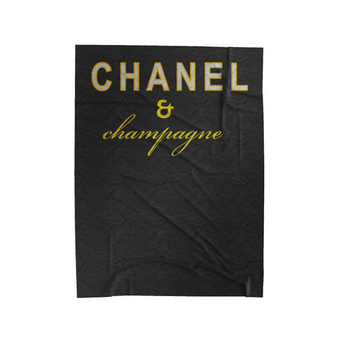 Chanel & Champagne Fashion Chanel Funny Chanel Chanel Style Velveteen Blanket