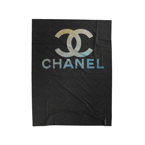 Chanel Logo Abstract Velveteen Blanket