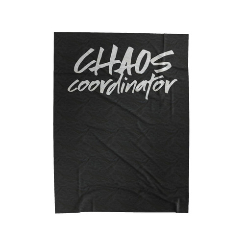 Chaos Coordinator Funny Mom Velveteen Blanket