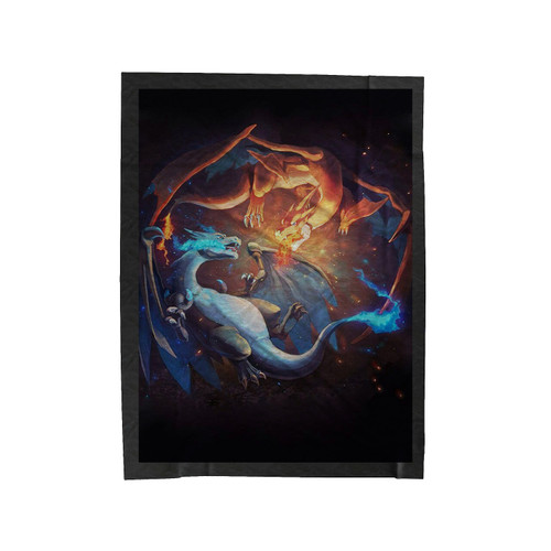 Charizad Pokemon Duel Velveteen Blanket