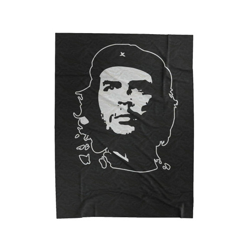 Che Guevara Face Silhouette Velveteen Blanket