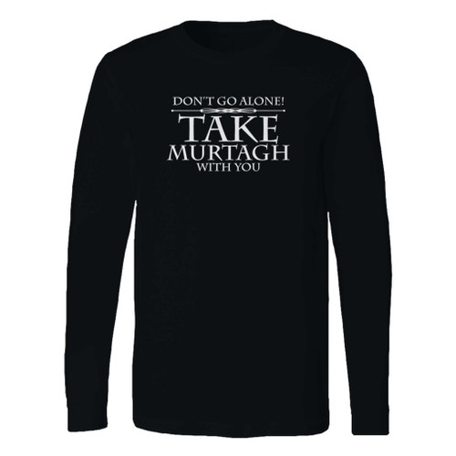 This classic fit dont go alone take mustagh with you long sleeve shirt is casually elegant and very comfortable. With fine quality print to make one stand out, it's a perfect fit for every occasion.