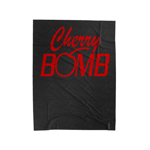 Cherry Bomb 1 Velveteen Blanket